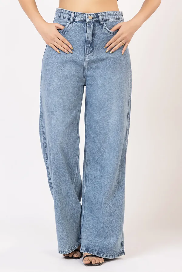 Blue_Cotton_Denim_wide_leg_Jeans_For_Women
