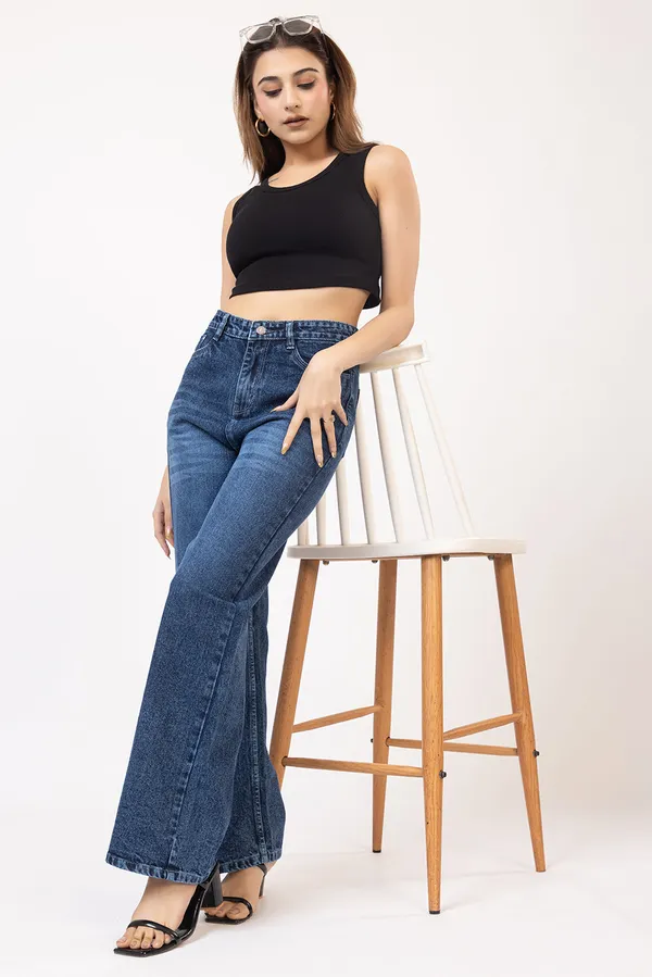 Blue_Cotton_Denim_wide_leg_Jeans_For_Women