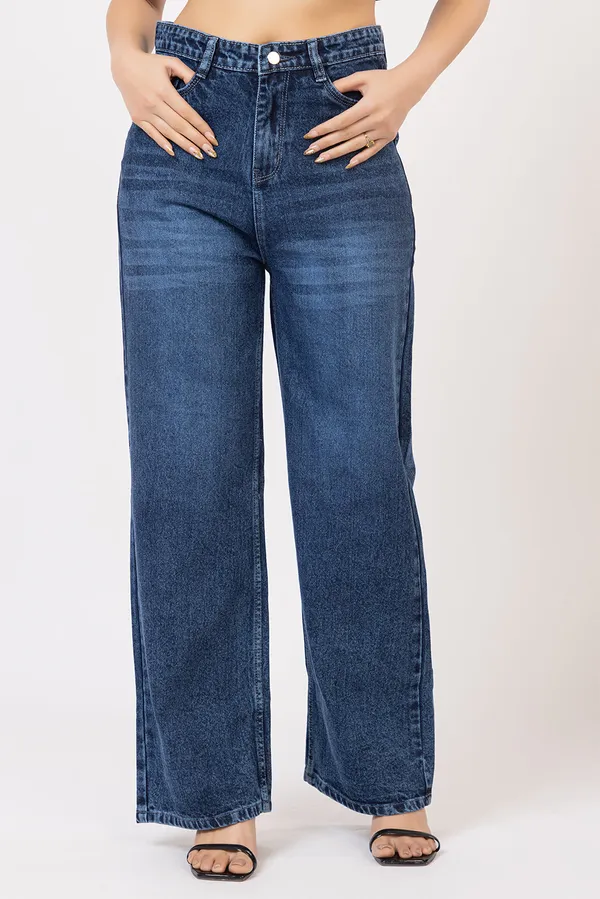Blue_Cotton_Denim_wide_leg_Jeans_For_Women