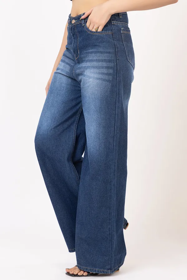 Blue_Cotton_wide_leg_Jeans_For_Women