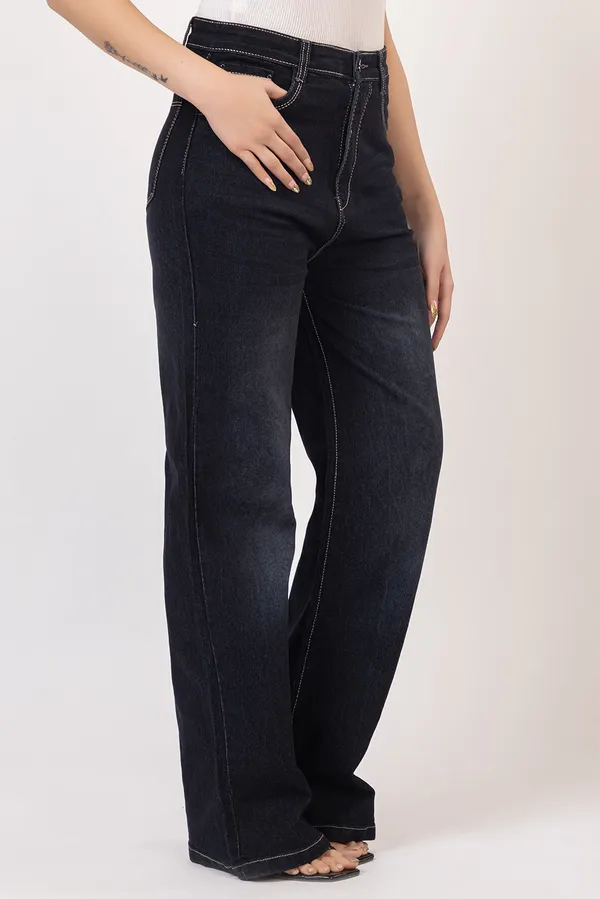 Black_Cotton_Jean_Straight_Fit_Jeans_For_Women