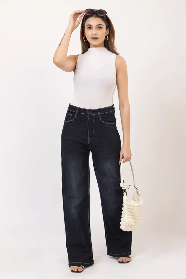 Black_Cotton_Jean_Straight_Fit_Jeans_For_Women