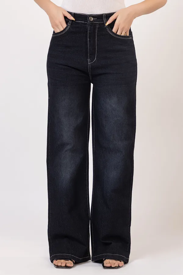 Black_Cotton_Jean_Straight_Fit_Jeans_For_Women
