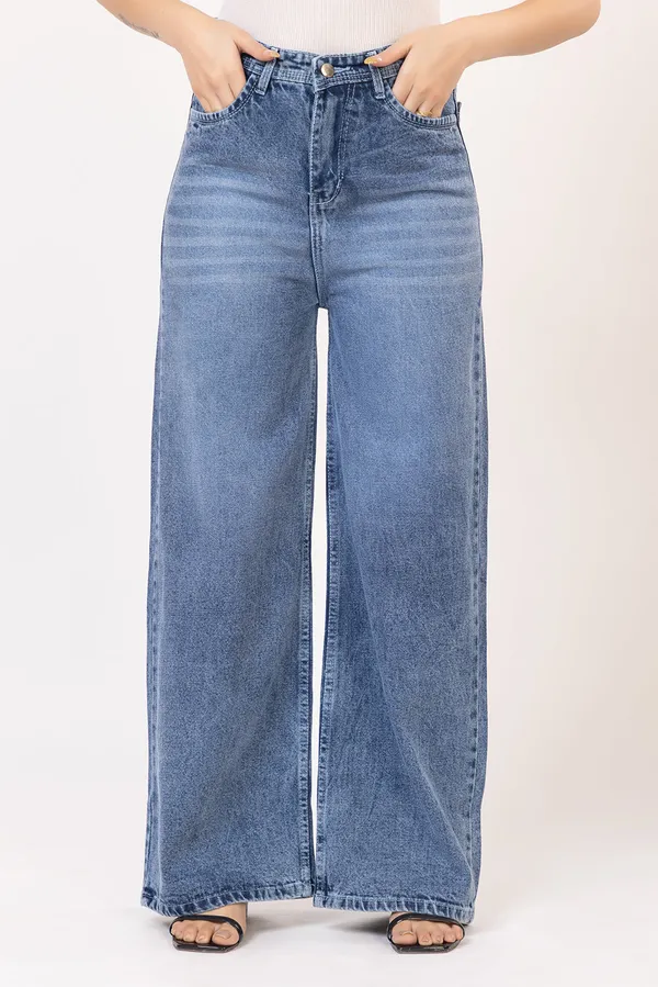 Blue_Cotton_wide_leg_Jeans_For_Women