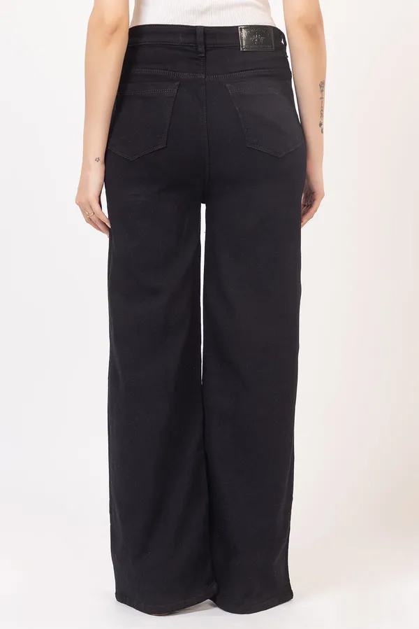 Black_Cotton_wide_leg_Jeans_For_Women