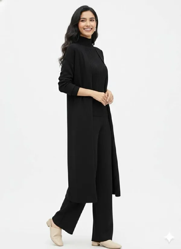Imported_Black_Scuba_Spacer_Fabric_3-Piece_Co-Ord_Set_With_Shrug_For_Women