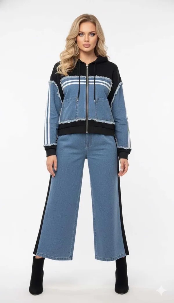 Imported_Blue_Denim_Look_French_Terry_2-Piece_Co-Ord_Set_For_Women