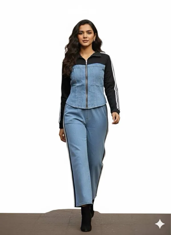 Imported_Blue_Denim_French_Terry_Smart_Fit_Co-Ord_Set_For_Women
