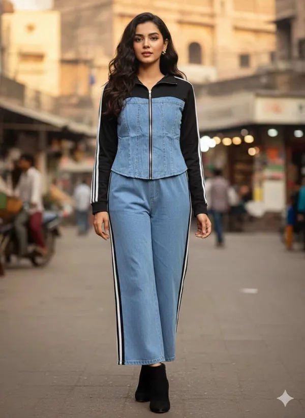 Imported_Blue_Denim_French_Terry_Smart_Fit_Co-Ord_Set_For_Women