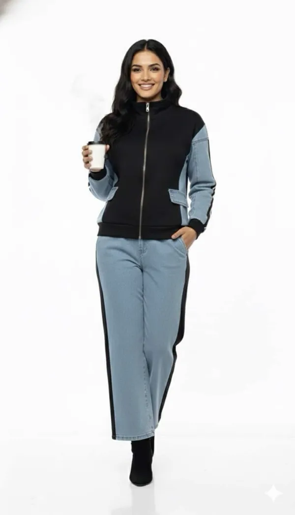 Imported_Blue_Denim_French_Terry_Co-Ord_Set_For_Women