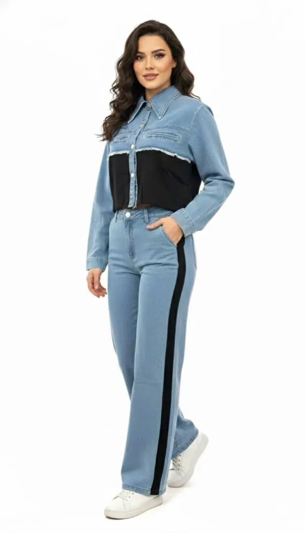 Imported_Blue_Denim_Look_French_Terry_Co-Ord_Set_For_Women