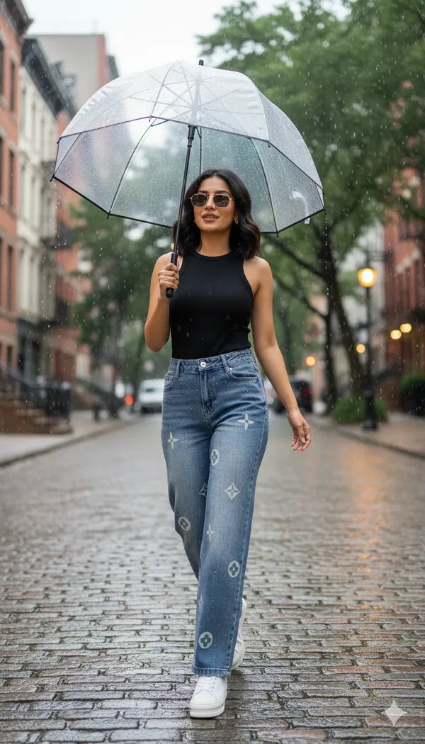 imported_designer_Blue_Cotton_Denim_Straight_Fit_Jeans_For_Women