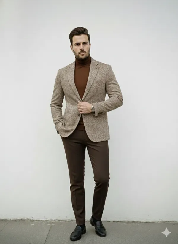 Imported_Tan_Micro_Textured_Birdseye_Smart_Fit_Coat_For_Men