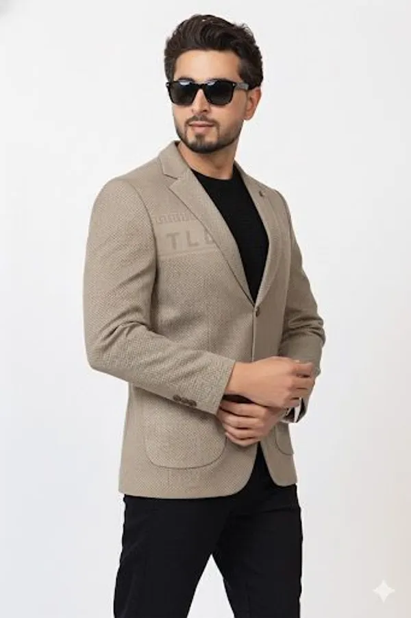Imported_Tan_Micro_Textured_Birdseye_Smart_Fit_Coat_For_Men