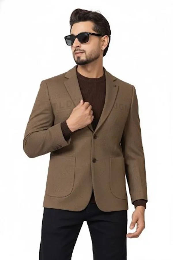 Imported_Brown_Micro_Textured_Birdseye_Smart_Fit_Coat_For_Men