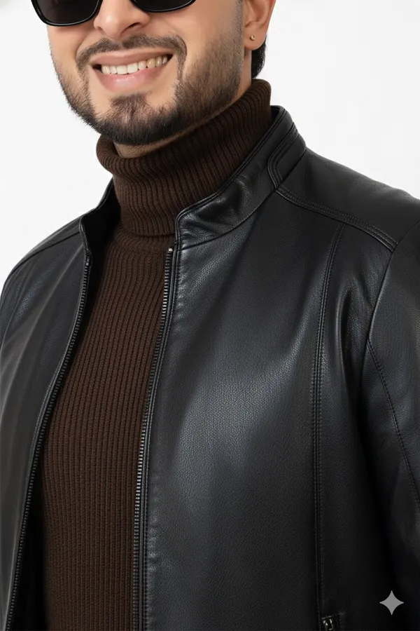 Imported_Black_Lambskin_Nappa_Leather_smart_Fit_Jacket_For_Men