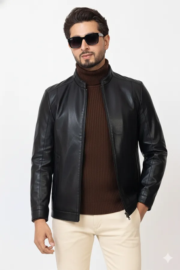 Imported_Black_Lambskin_Nappa_Leather_smart_Fit_Jacket_For_Men