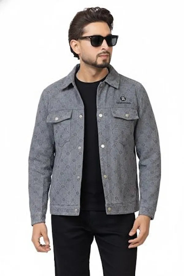 Imported_Grey_Jacquard_Denim_Jacket_For_Men