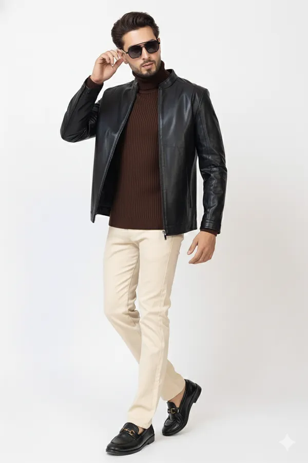 Imported_Grey_Jacquard_Denim_Jacket_For_Men
