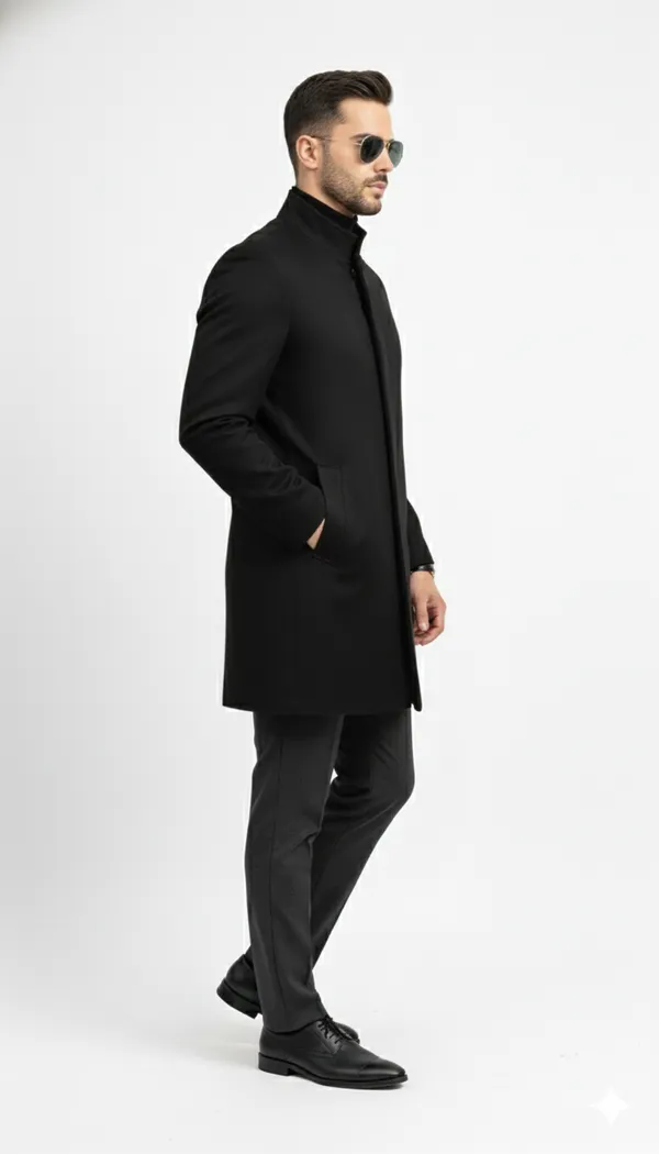 Imported_Black_Bonded_Tech-Weave_Long_Coat_For_Men