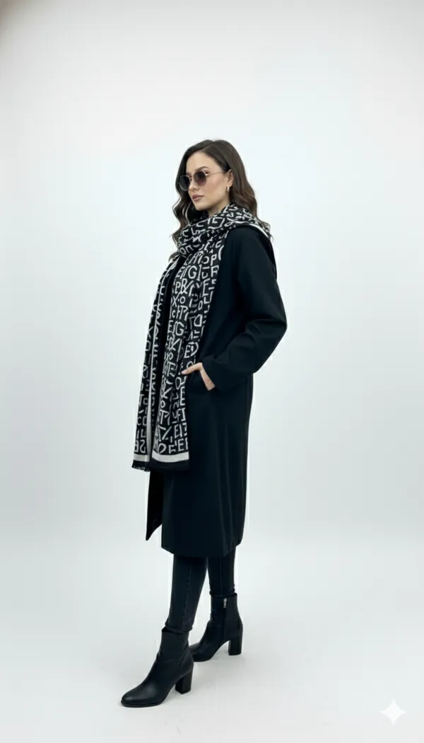 Imported_White_Black_Merino_Wool_Lightweight_Scarf_For_Women