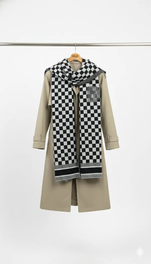 Imported_White_Black_Merino_Wool_Scarf_For_Women