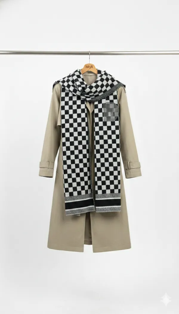 Imported_White_Black_Merino_Wool_Scarf_For_Women