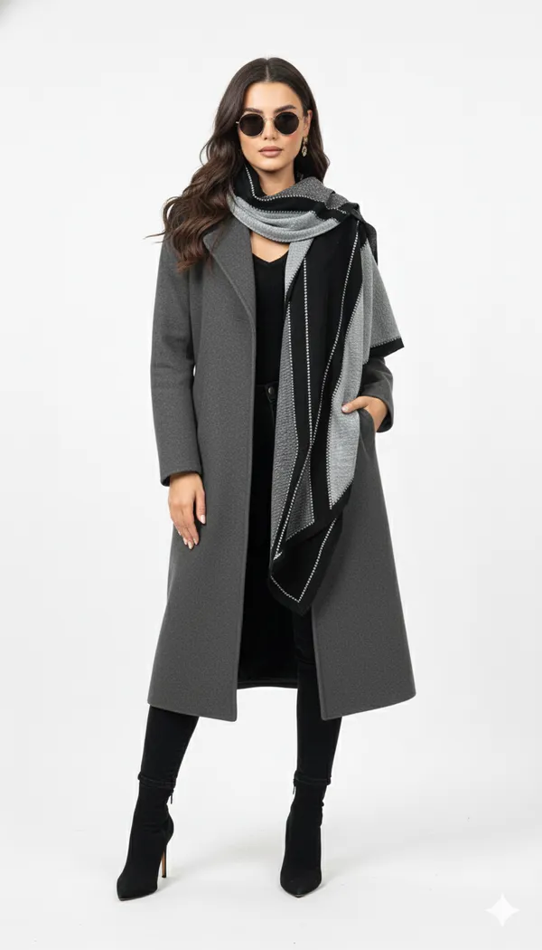 Imported_Grey_Black_Merino_Wool_Scarf_For_Women