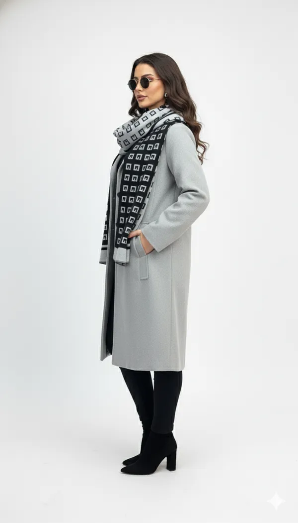 Imported_Grey_Lightweight_Merino_Wool_Scarf_For_Women
