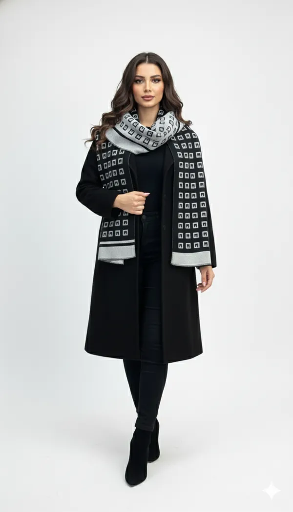 Imported_Grey_Lightweight_Merino_Wool_Scarf_For_Women