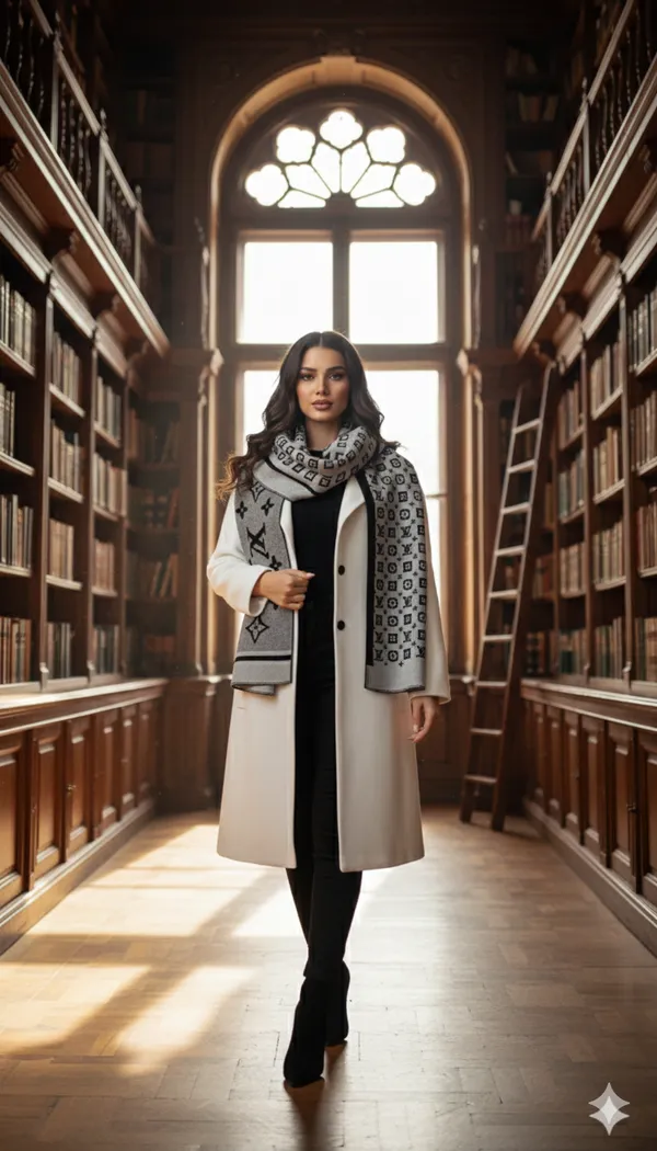 Imported_White_Black_Merino_Wool_Unisex_Scarf_For_Women