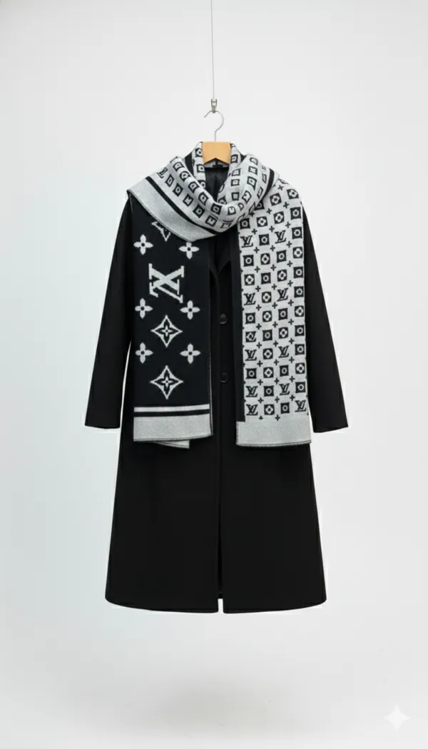 Imported_White_Black_Merino_Wool_Unisex_Scarf_For_Women
