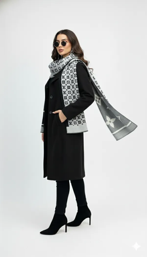 Imported_White_Black_Merino_Wool_Unisex_Scarf_For_Women