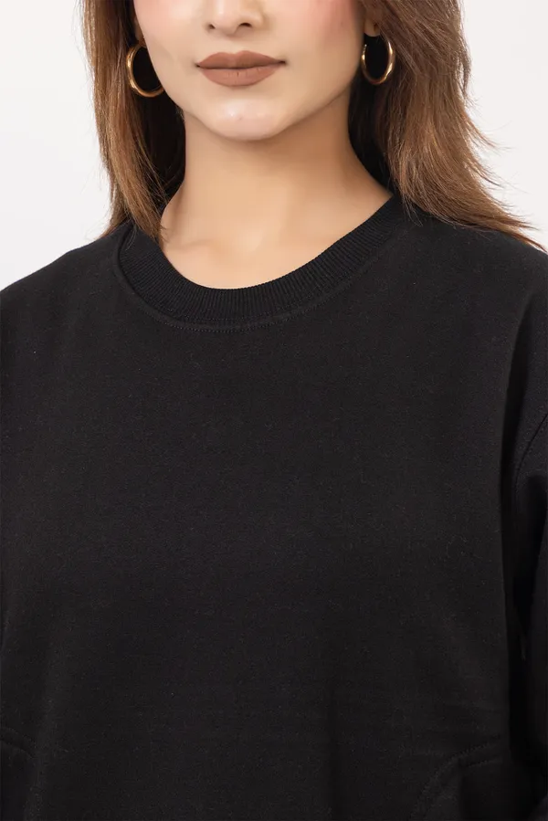 Black_Imported_Fleece_Hoodie_For_Women
