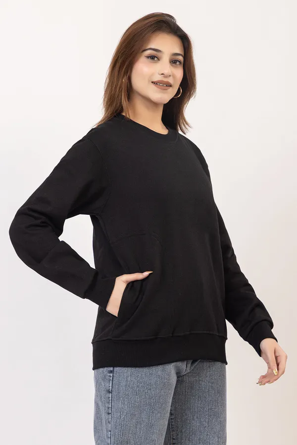 Black_Imported_Fleece_Hoodie_For_Women