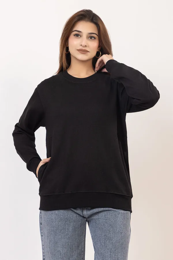 Black_Imported_Fleece_Hoodie_For_Women