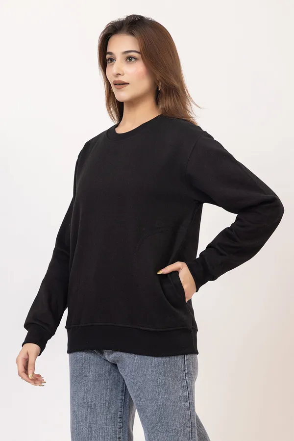 Black_Imported_Fleece_Hoodie_For_Women
