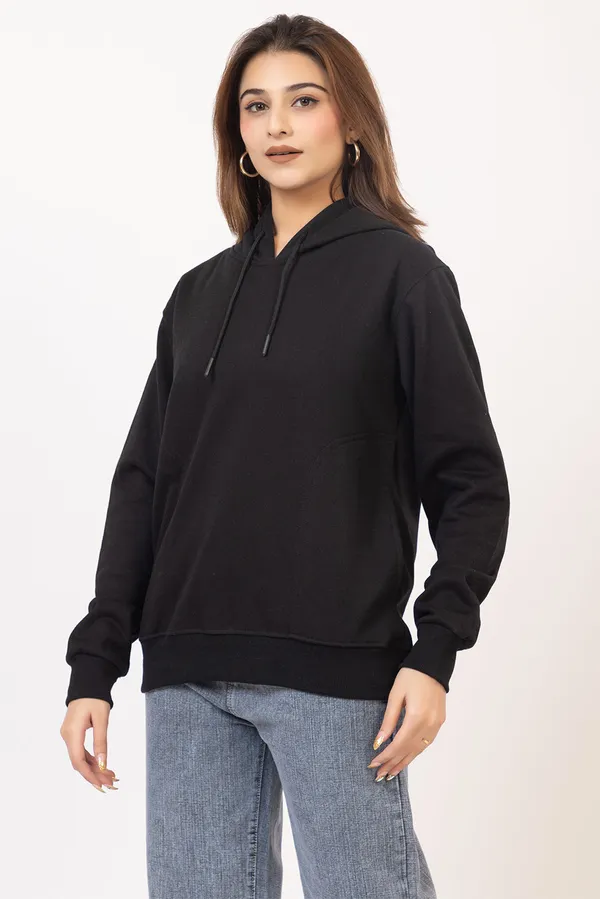 Black_Imported_Fleece_Hoodie_For_Women
