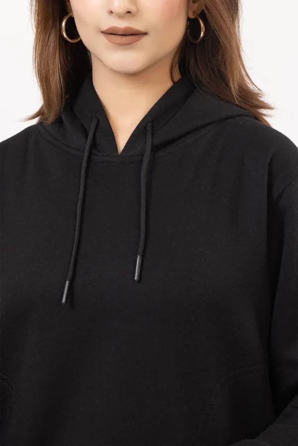 Black_Imported_Fleece_Hoodie_For_Women