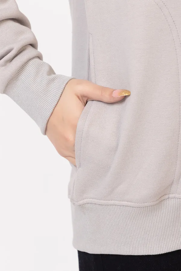 Grey_Imported_Fleece_Hoodie_For_Women