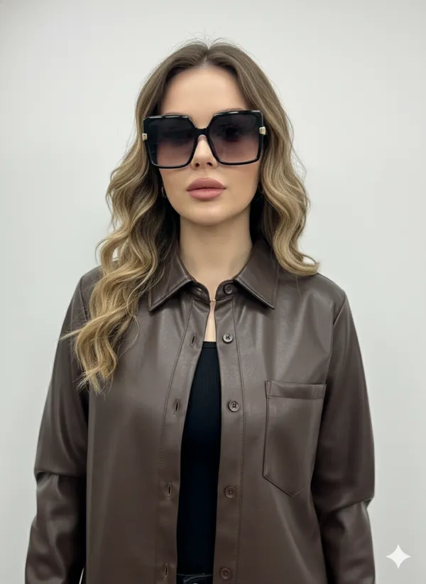 Imported_Brown_Bonded_Tech-Weave_Relaxed_Fit_Long_Coat_For_Women