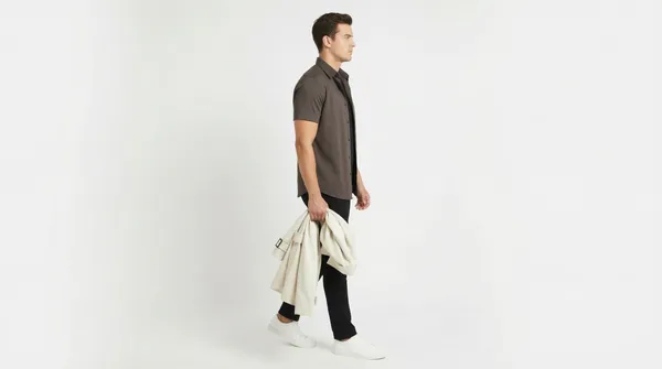 Imported_Coffee_Mercerized_Cotton-Poly_Blend_Smart_Fit_Shirt_For_Men
