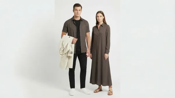 Imported_Coffee_Mercerized_Cotton-Poly_Blend_Smart_Fit_Shirt_For_Men
