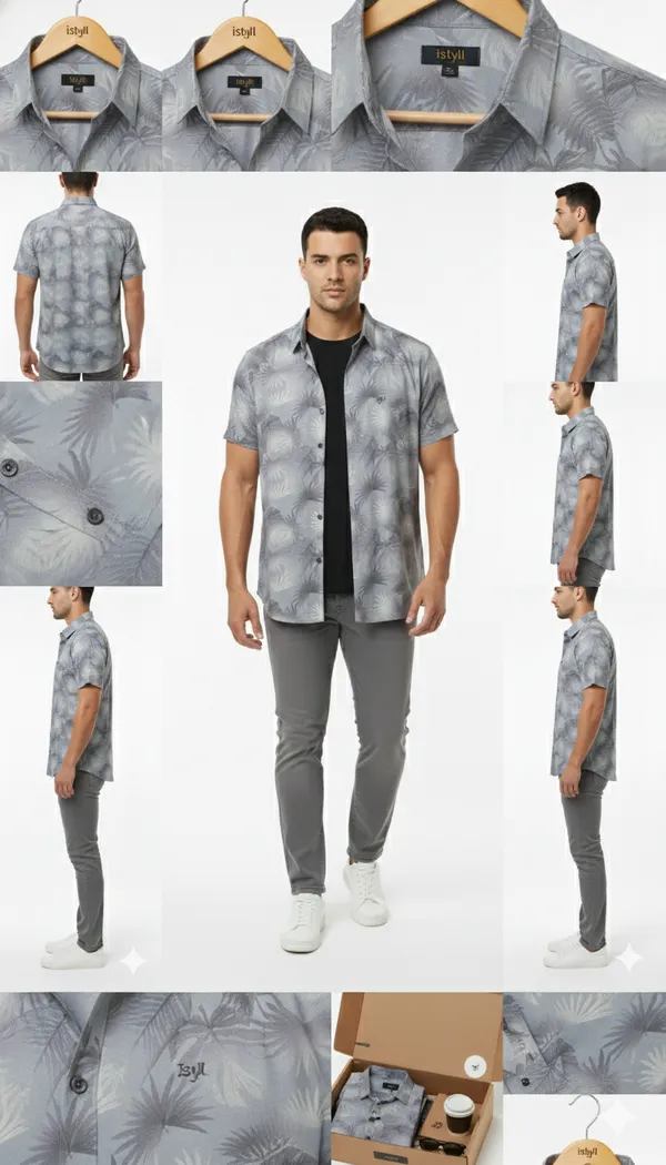 Imported_Gray_Mercerized_Cotton-Poly_Blend_Smart_Fit_Wrinkle_Free_Shirt_For_Men