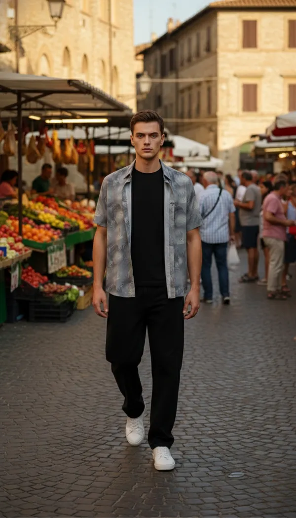 Imported_Gray_Mercerized_Cotton-Poly_Blend_Smart_Fit_Wrinkle_Free_Shirt_For_Men