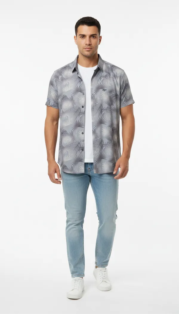 Imported_Gray_Mercerized_Cotton-Poly_Blend_Smart_Fit_Wrinkle_Free_Shirt_For_Men