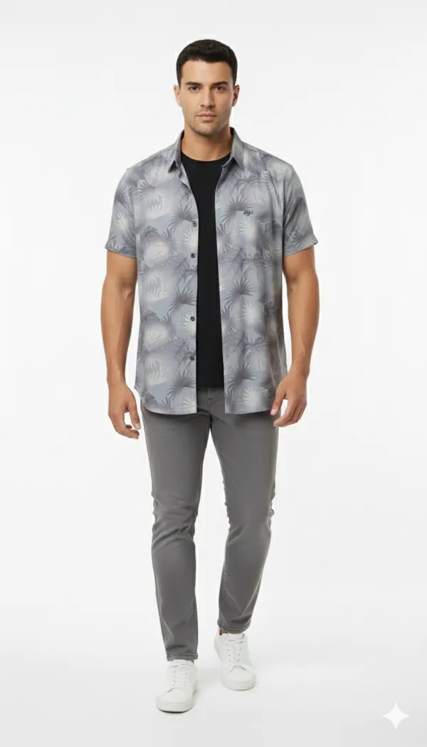 Imported_Gray_Mercerized_Cotton-Poly_Blend_Smart_Fit_Wrinkle_Free_Shirt_For_Men