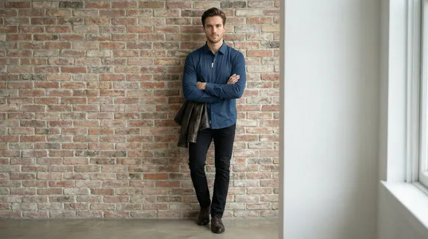 Imported_Air_Force_Blue_Mercerized_Cotton-Poly_Blend_Smart_Fit_Wrinkle_Free_Shirt_For_Men