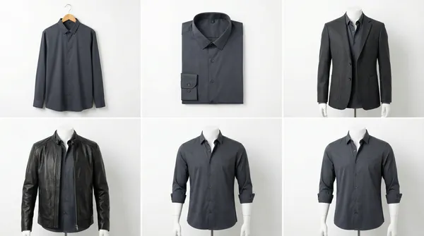 Imported_Grey_Mercerized_Cotton-Poly_Blend_Smart_Fit_Wrinkle_Free_Shirt_For_Men