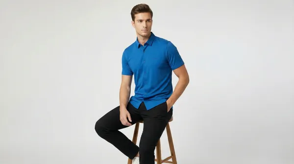 Imported_Royal_Blue_Mercerized_Cotton-Poly_Blend_Smart_Fit_Wrinkle_Free_Shirt_For_Men